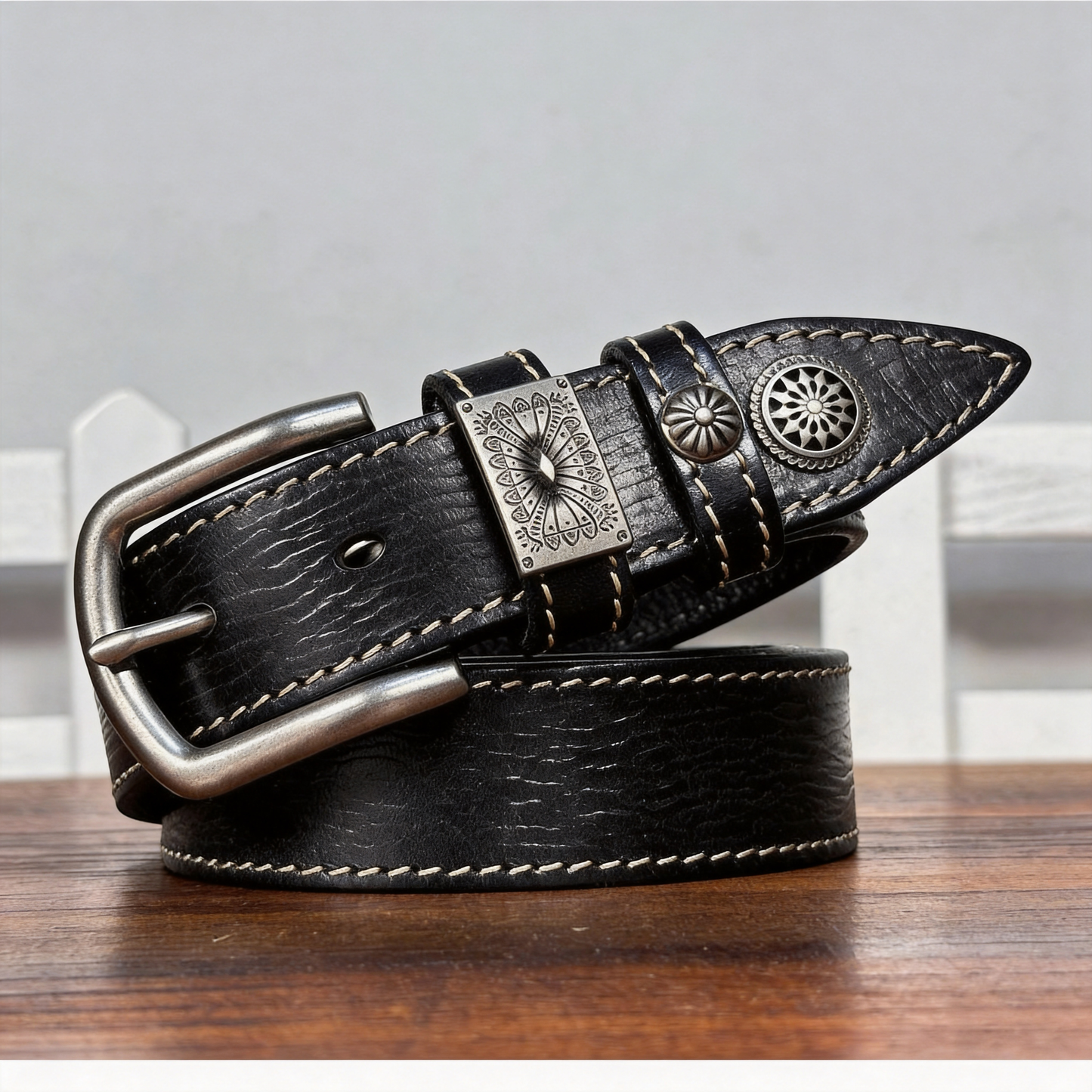 TOYAR Handmade Women's Casual Versatile Top Grain Leather Belt with Pin Buckle